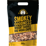 11397 Smokey Goodness BBQ Wood Chips Whiskey Barrel